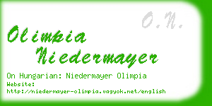 olimpia niedermayer business card